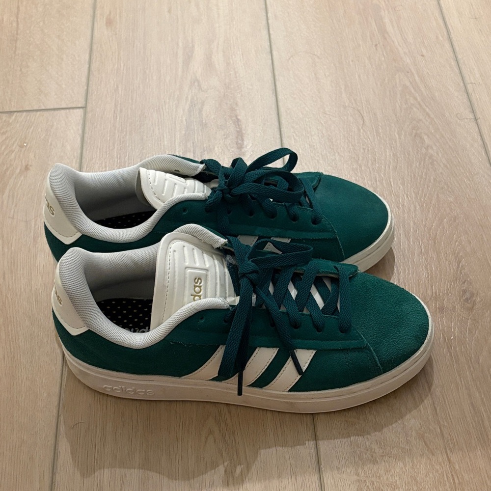 Adidas Teal and White Casual Sneakers